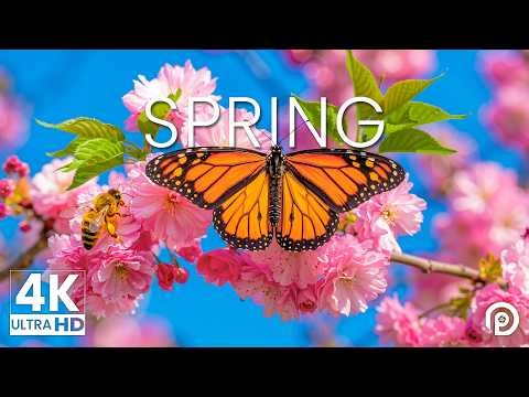 April Spring 2026 4K 🌸 When Flowers Bloom, Cherry Blossoms and Dreamy Landscapes