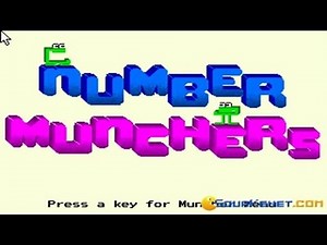 Number Munchers gameplay (PC Game, 1990)