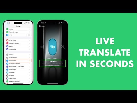 How to use the live translation feature on iphone 15 pro max