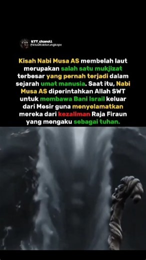 (vidio Ilustrasi)detik-detik Nabi Musa As' Membelah laut‼️