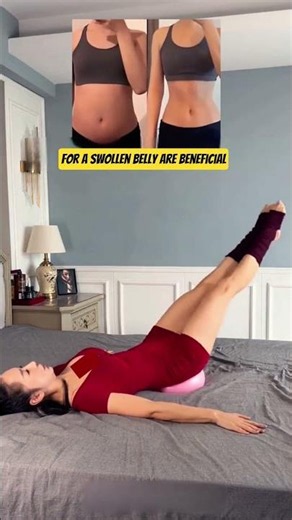 A bulging belly, protruding lower abdomen, and thick thighs – a compilation of exercises #protruding