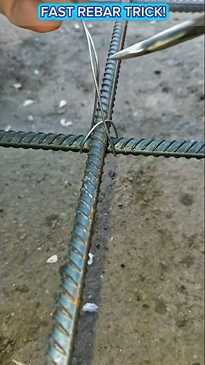 🔥 Fast Rebar Tying Trick That Pros Use Daily.