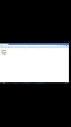 HTML Ordered List Tag Explained Simply 😱 | Ordered List in HTML | Shorts #htmltags #orderlist