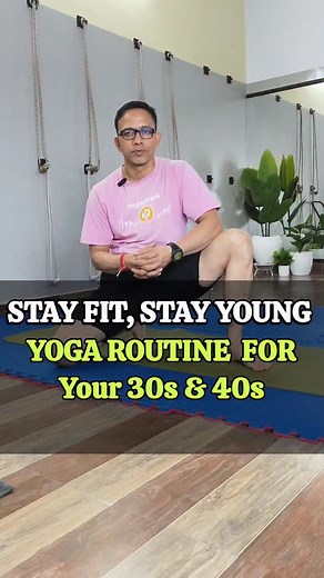 If you want to stay fit, active and youthful in your 30s and 40s, try this easy yoga routine. Quick, effective and perfect for busy schedules. Do it daily and feel the difference! ✨🧘‍♂️ #yogafor40s #stayyoungnaturally #dailyyoga #quickyogaflow #fitlifestyle #activebodyactivemind #antiagingyoga #healthyliving #yogaforeveryone #wellnessjourney #simpleyoga #yogadharawellness | Yogadhara wellness