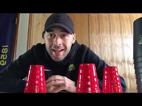 Speed Stacking at Home with Solo Cups (Push up Challenge)
