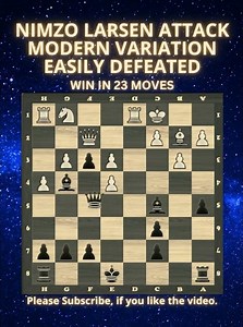 Nimzo Larsen Attack | Modern Variation | Easily Defeated | Chess Openings | Chess Tricks