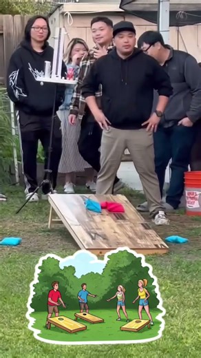 Cornhole - final winner get 24 cans corona extra and new design cornhole ( moob paj ntau)