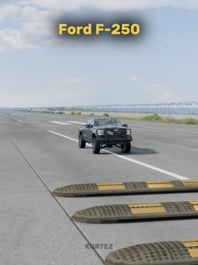 Cars vs Massive Speed Bump BeamNG Drive Crash Test