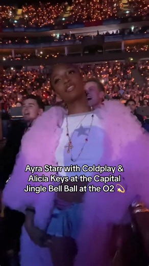 Ayra Starr Performs with Coldplay & Alicia Keys at Capital Jingle Bell Ball at the O2