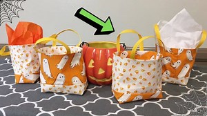 How To Sew Mini Halloween Treat Bags