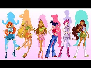 Winx Club redesigns (Part 1 - Civilian) [Speedpaint]