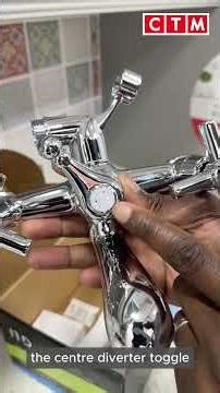 Amalfi Onyx Chrome Bath Mixer Tap & Handshower #ctm