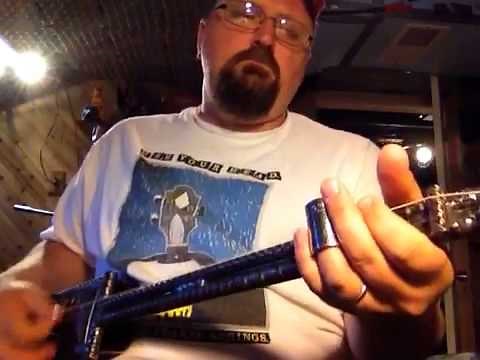 2 string E-E tuning. How to play cigar box guitar