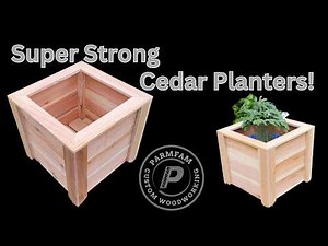 The Sturdiest DIY Cedar Planters on Youtube!
