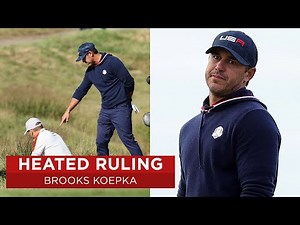 Brooks Koepka Receives Contentious Ruling | 2020 Ryder Cup
