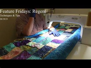 How to handle bulk when quilting on the Baby Lock Regent sit down long arm using a pool noodle