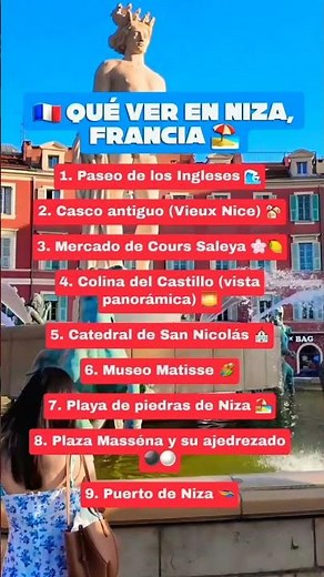 ✨ Qué ver en Niza, Francia 🇫🇷 | Top 10 imprescindibles #nizafrancia #shorts