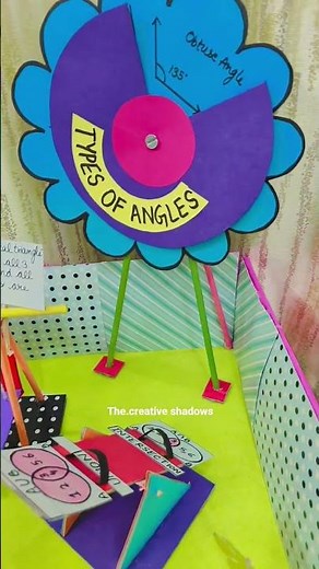 Geometric Park 🏞️🏞️ Maths Model #maths #model #geometry #park #3d #handmade #diy #school#trending