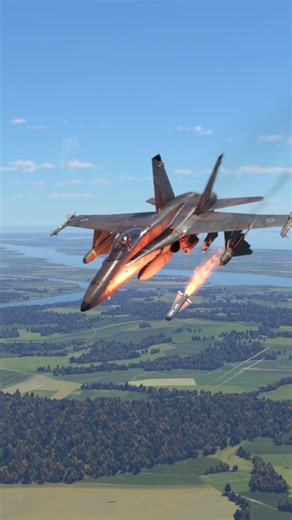 F/A 18C Fighter Jet Conducts Missile Test Over City Skies! | ThunderX Gaming