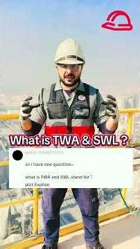 What is time weight average and safe working Load #safetytraining