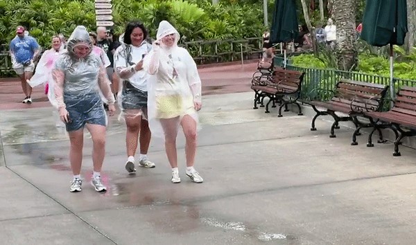 Disney Parkgoers Press On Despite Tornado Watch