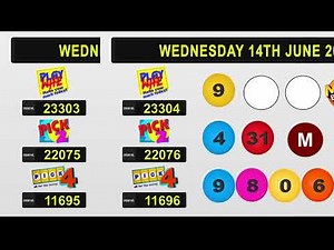 NLCB Online Draws Wednesday 14th June 2023