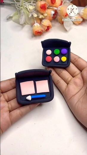 DIY idea 💡 super easy clay diye makeup 💄 box banano ☺️#clay #music #trending #diy #art