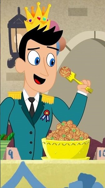 The BEST meatballs ever! 😋 The Mysterious Chef Cinderella | Cool School Cartoons #shorts