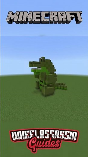 A cute Crocodile built in Minecraft!!