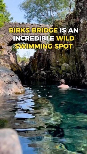 Birks Bridge is an incredible wild swimming spot, with crystal clear emerald water that flows underneath a charming 18th century stone bridge. The pool at Birks Bridge is incredible. When you first get down to the water’s edge it looks like it might be shallow, but that’s because it’s so clear 😲 Search “Birks Bridge” on the app to add it to your bucket list 📲💎 Content by: @Sam_27xx, @Marcelamoravkova, @The_swimming_shieldmaiden #travel #travelgram #travelling #uk #uk_greatshots #uk_shots #vis
