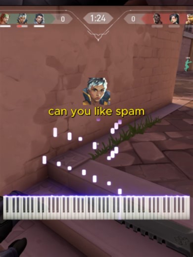 spam keys again #piano #fyp #ask2hearpiano #valorant | Playing The Piano