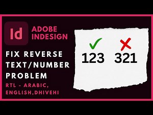 Indesign RTL Fix Reverse Numbers - Working with Arabic, English, Dhivehi Texts