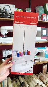 6 comments | how to install the #husqvarnaviking Eight Spool Thread Rack (in 30 seconds) 淋 We used a Designer Sapphire 85 for this demo, but the spool rack will fit on most embroidery machines! | Elkins Sewing Center | Facebook