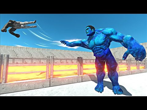 Ice Hulk vs Mutant Primates Army in Lava Stadium Arena - Animal Revolt Battle Simulator