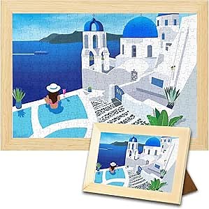 ATOOZ Personalized Puzzle with Frame 120 Pieces,Custom Puzzles from Photos Customized Puzzles for Mom Dad Custom Holiday Father Birthday Present