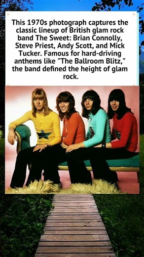 The Sweet Glam Rock Lineup (1970s) 🎸 #TheSweet #Shorts #1970s