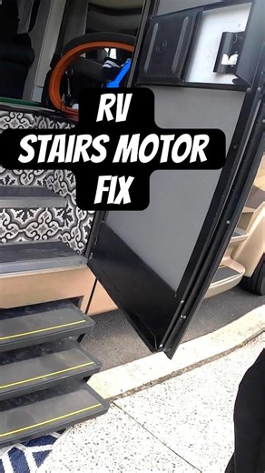 Replacing RV Stair Gear Plate #RVRepair #RVLife #DIYFix #RVTips #CamperLife