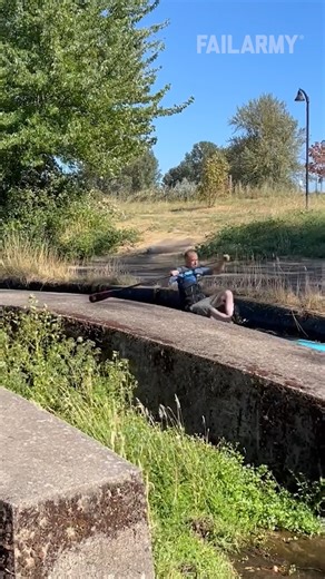 now that's a dam shame 🤣 #paddleboarding #fail #shorts | FailArmy