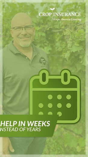 When the unexpected hits, timing matters. Crop insurance delivers support within weeks – not years – so farmers can recover quickly, protect their livelihoods and keep feeding America. See how this vital program helps our farmers and ranchers by visiting the link below! | Crop Insurance Keeps America Growing