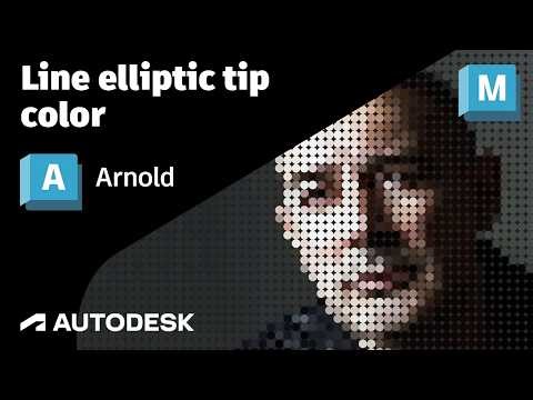 Arnold Tutorial - Line elliptic tip color in Maya