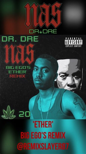 NAS 'BIG EGO'S' (DR. DRE) ETHER KING KONG REMIX @REMIXSLAYER87 @nas1205 @drdreyt #shorts #rap