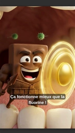 Chocolat noir et dents : la théobromine est-elle plus efficace que le fluor ? 🍫🦷✨⚗️📚 #shorts