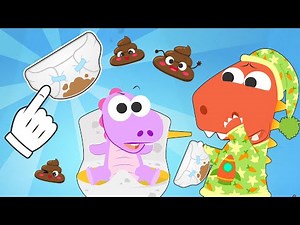 Eddie Ayuda al Bebé a Hacer Popó 💩👶 ¡Diversión en el Baño!