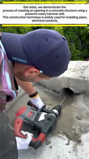 ‎High-Speed Concrete Core Drilling with Rotary Hammer Technology‎