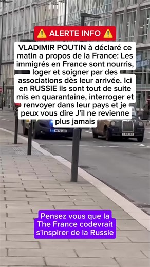 Une déclaration attribuée à Vladimir Poutine relance le débat sur l’immigration en France #Immigration #France #Russie #vladimirpoutine