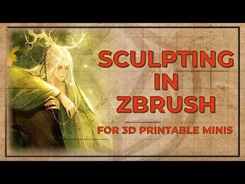 Sculpting an Ethereal Elven Prince D&D Miniature | STL