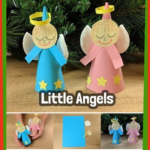 Cute and easy to make little angels :) | Paper Magic