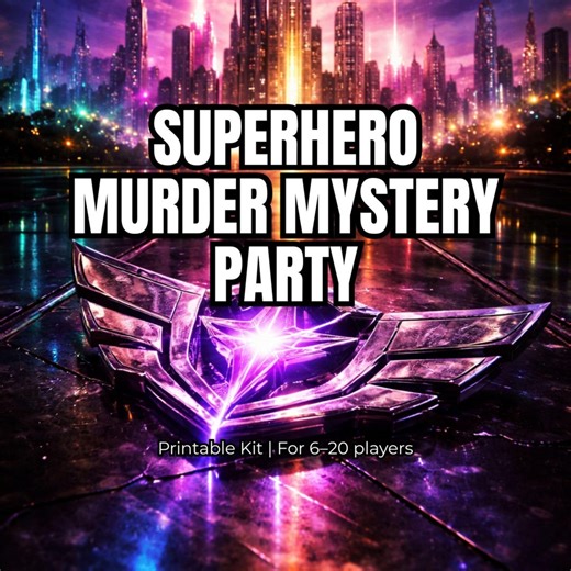 Superhero Murder Mystery Party, Hero Summit Murder Mystery Game, Printable PDF, Digital Download, 6–20 Players, All Ages - Etsy