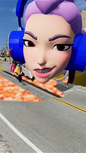 KPop Demon Hunters Cars vs Kang Rumi vs Jinu in BeamNG.drive