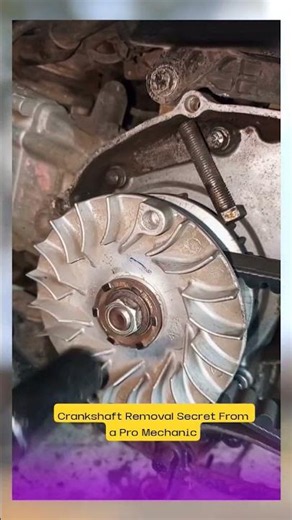 Crankshaft Removal Secret From a Pro Mechanic#mechanic #tips